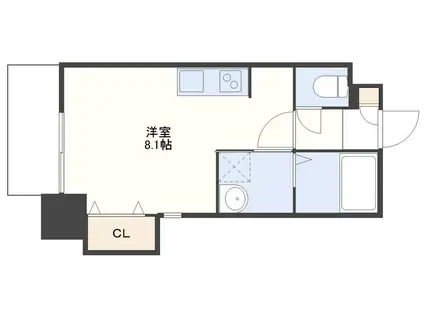 SA御船蔵ビル(ワンルーム/9階)の間取り写真