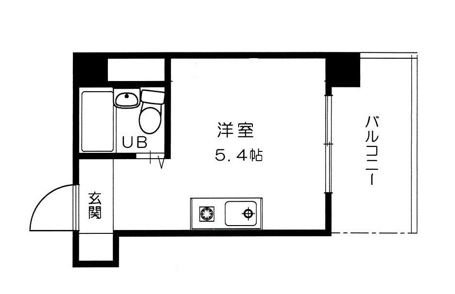 CALM西原(ワンルーム/7階)の間取り写真