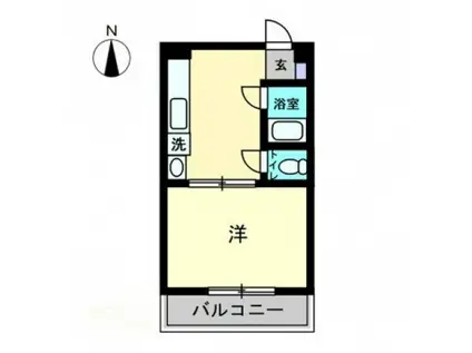 RAFFLES EXCELLENT(1DK/4階)の間取り写真