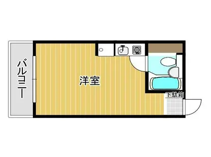 シティパーク薬院(ワンルーム/7階)の間取り写真