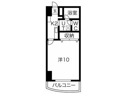 メゾンロイヤルかみとまつり(1K/4階)の間取り写真