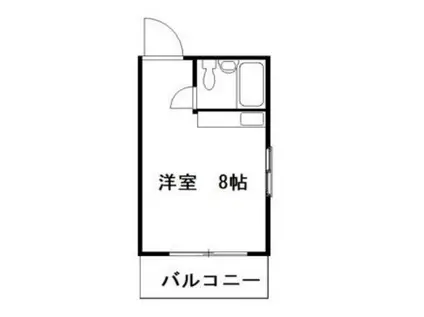 ロイヤルハイツ(ワンルーム/3階)の間取り写真
