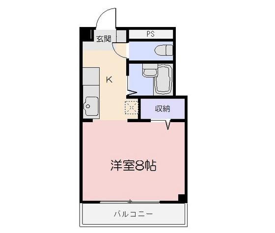 めぞんリベルテI(1K/2階)の間取り写真