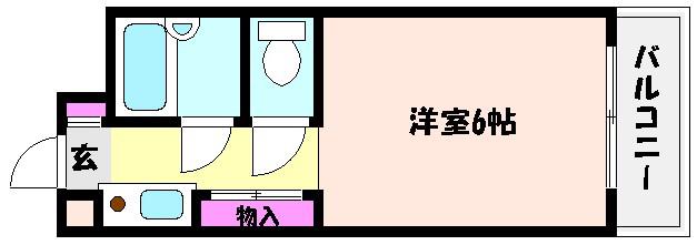 パルコ御影(1K/1階)の間取り写真