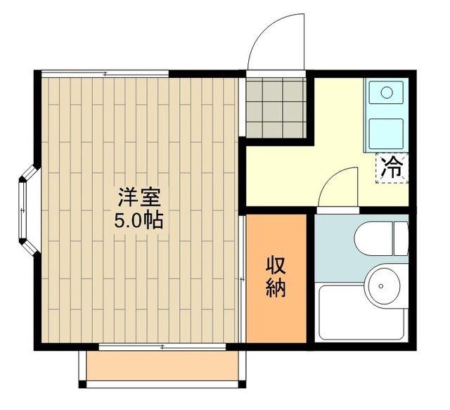 ロフティ立川(ワンルーム/1階)の間取り写真
