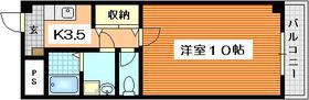 ティニーMATSUYAMA(1K/4階)の間取り写真