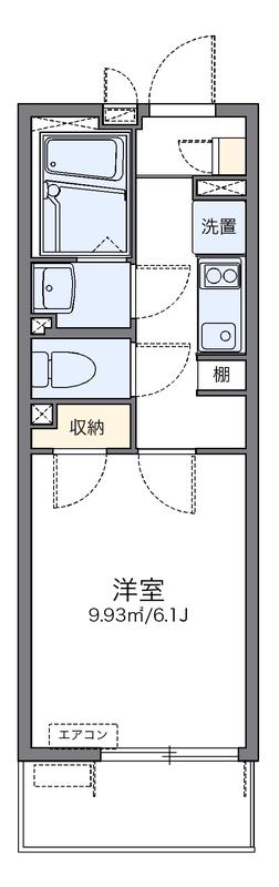 レオネクストエステート旗の台(1K/3階)の間取り写真