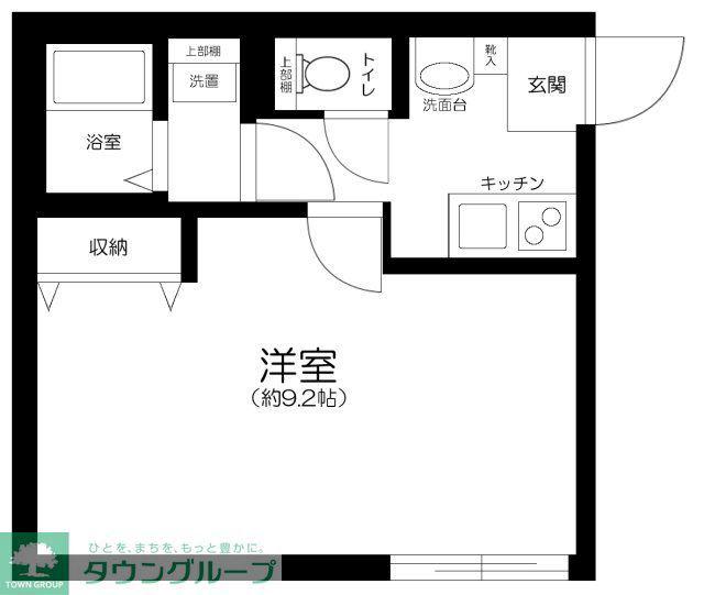 スマイラス川口並木(1K/1階)の間取り写真