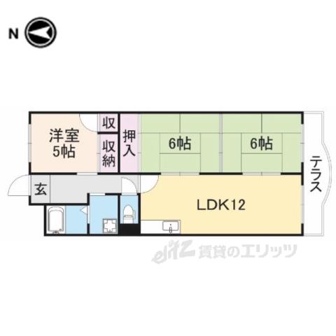 BELONG枚方東1番館(3LDK/3階)の間取り写真