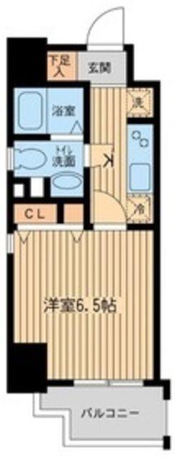 プロスペクト中央林間(1K/11階)の間取り写真