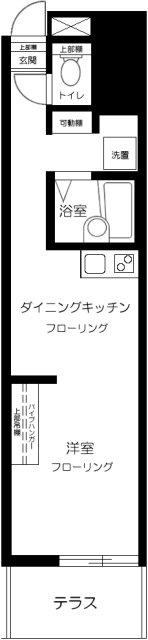 マルティプレックス要町(1DK/1階)の間取り写真