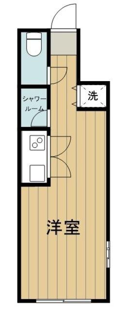 ラスカサス国分寺(ワンルーム/1階)の間取り写真
