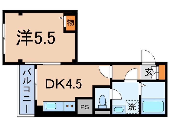 ガーデンハウス南大塚(1DK/2階)の間取り写真