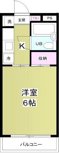 クレストモア(1K/2階)の間取り写真