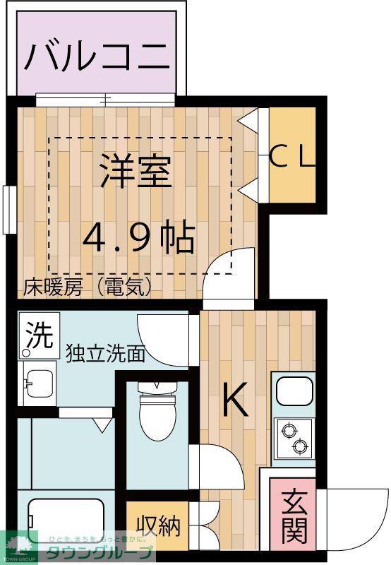 リュミエールI(1K/3階)の間取り写真