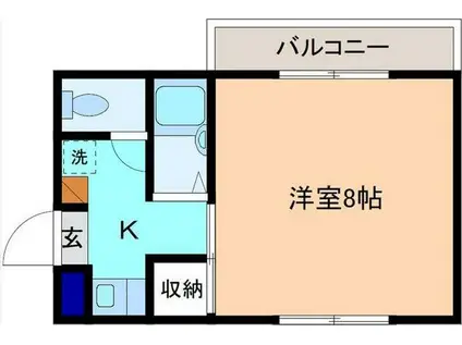 プチカレッジ5(1K/1階)の間取り写真