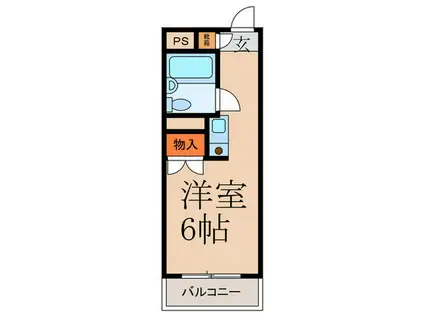 センチュリー田無(ワンルーム/4階)の間取り写真