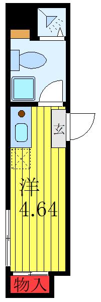 THE10 OYAMA(ワンルーム/1階)の間取り写真