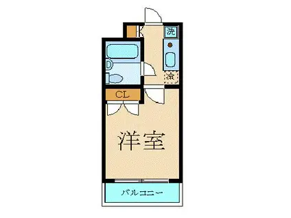 アーバンハイツ通町(1K/3階)の間取り写真
