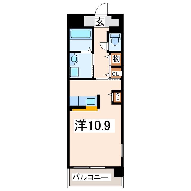 SOL LEVANTE 国府(ワンルーム/3階)の間取り写真