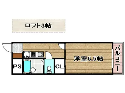 レオパレス南平台II(1K/1階)の間取り写真