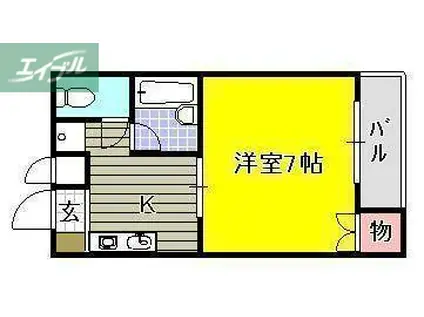 レスポアール(1K/2階)の間取り写真