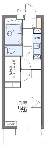 レオパレスパサート(1K/3階)の間取り写真