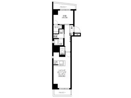 プレッソ 沼南(1LDK/1階)の間取り写真