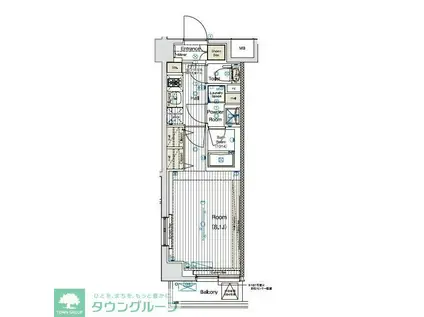 ブライズ練馬ノース(1K/5階)の間取り写真