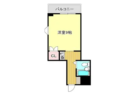 ハイツフクナガ(ワンルーム/2階)の間取り写真