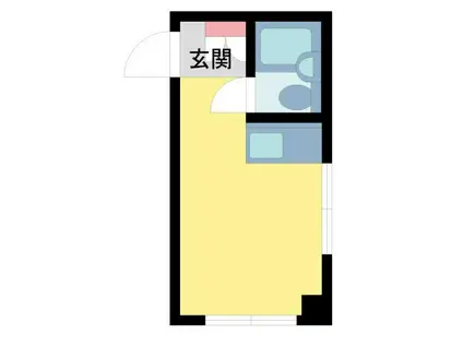 メゾンU(ワンルーム/2階)の間取り写真
