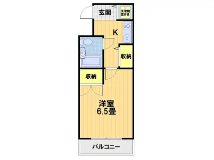 第17長栄シャルマン四条大宮壱番館(1K/4階)の間取り写真