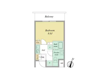 IL MEZZO DI TOKYOUNO(1K/5階)の間取り写真