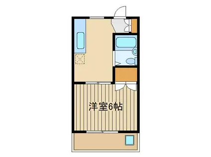 ブライト大泉学園(1K/2階)の間取り写真