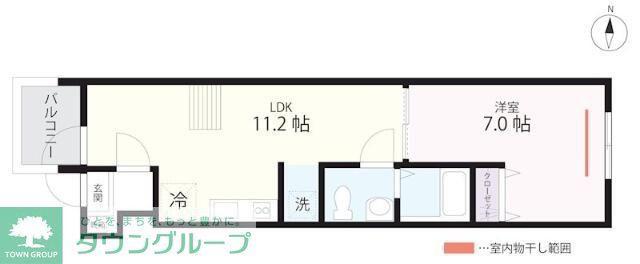 QUIET CRAB HOUSE TOGETHER瀬谷(1LDK/3階)の間取り写真
