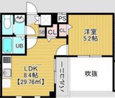 COTE DOR SOGA(1LDK/3階)の間取り写真
