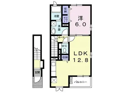ベル小池IV(1LDK/2階)の間取り写真