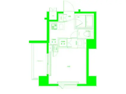 ルーブル横濱反町(1K/6階)の間取り写真