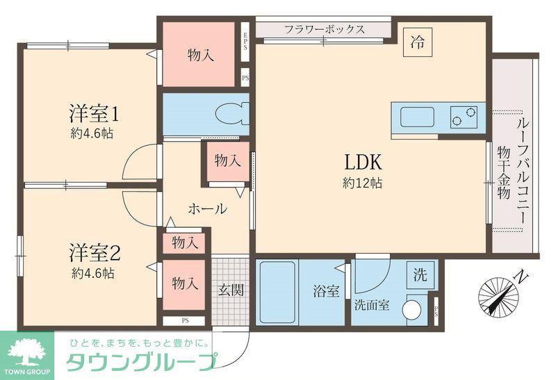 ALVA(2LDK/2階)の間取り写真
