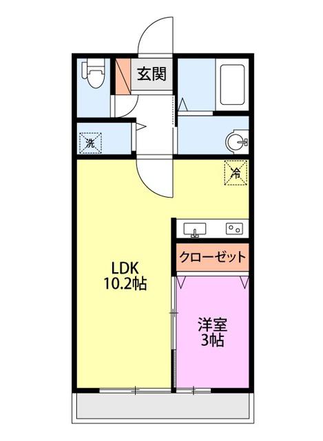 KACC213有明(1LDK/3階)の間取り写真