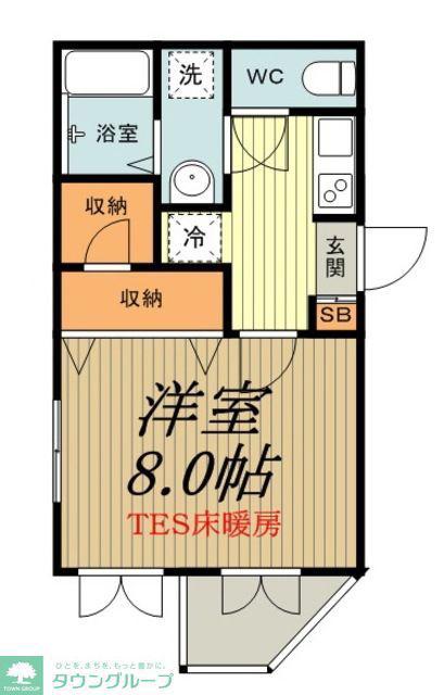 RESIDIA KOKUBUNJI(1K/5階)の間取り写真