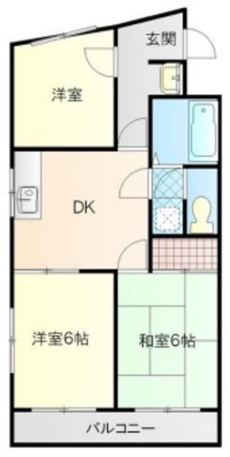 ハイツノザワ(3DK/1階)の間取り写真