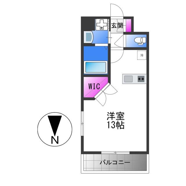 PHOENIX CLOVE TOMOI(ワンルーム/6階)の間取り写真