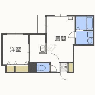 リデーレ平岸(1LDK/3階)の間取り写真