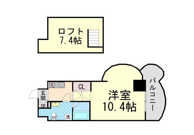 FORYOU神戸・灘(1K/9階)の間取り写真