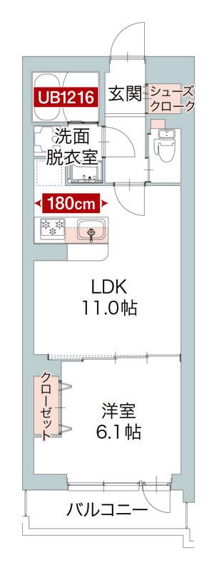 カンパ イオルネ(1LDK/2階)の間取り写真