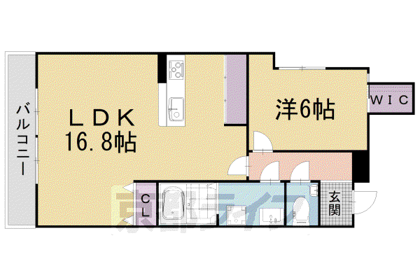 HSビルヂィング(1LDK/2階)の間取り写真
