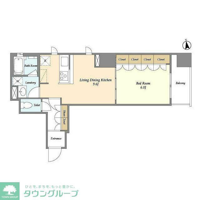 ヴェルメリオ本所(1LDK/8階)の間取り写真