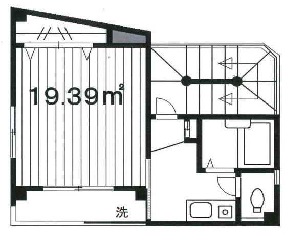 PIKI HOUSE(1K/3階)の間取り写真