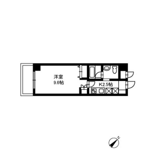 SEQUENCE(1K/7階)の間取り写真